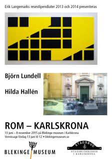 Affisch vernissage Rom-Karlskrona